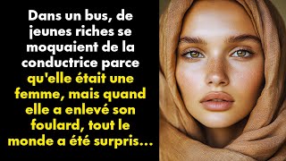 Dans un bus de jeunes riches se moquaient de la conductrice parce quelle était une femme mais [upl. by Sirraf]