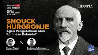 Snouck Hurgronje Agen Pengetahuan atau Spionase Belanda I HISTORIAID [upl. by Asillim200]