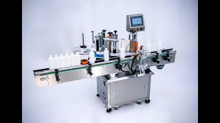 Fixed point round bottle labeling machine [upl. by Michaud72]