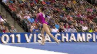 Aly Raisman  2011 Visa Championships  Day 1  Floor Exercise [upl. by Haimrej]