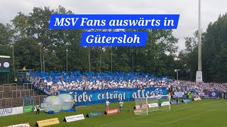 MSV Fans Auswärts beim FC Gütersloh FCG  MSV 01 [upl. by Nirrak]