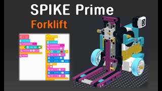 Lego Spike Prime Forklift instructions [upl. by Tiersten272]