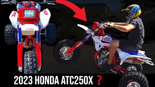 2023 HONDA CRF250R TRIKE  1987 ATC200X Tribute Three Wheeler [upl. by Aicemak]