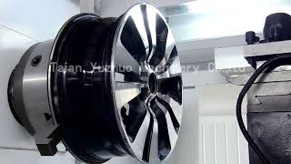 5 cuttingAlloy wheel cutting cnc lathe machine operation training video [upl. by Annoek]