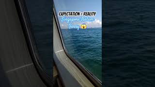 Singapore Batam Ferry 😱 travel shorts chill [upl. by Ainel]