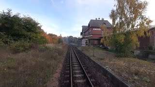 📽🌲🍂🍁🚂 Die Selketalbahn mal rückwärts Gernrode Harz  Quedlinburg  12102024 🚂🍁🍂🌲 [upl. by Angele383]