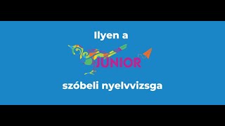 Junior nyelvvizsga  angol szóbeli mintavideó [upl. by Orlene]