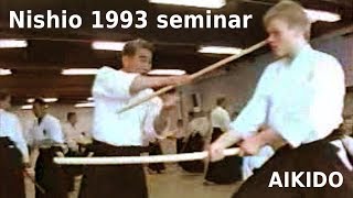 Aikido  Shoji Nishio sensei 1993 seminar in Malmö Sweden 2 5 [upl. by Ross]