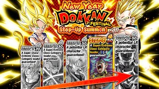 3000 STONES 2022 NEW YEAR STEPUP DOKKAN FESTIVAL BANNER SUMMONS Dragon Ball Z Dokkan Battle [upl. by Phillips143]