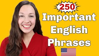 250 Important English Expressions for daily conversation [upl. by Oht9]