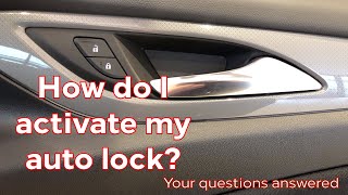 How do I set the Auto Lock feature on a Vauxhall [upl. by Chase]