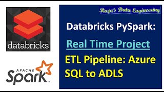 19 Databricks amp Pyspark Real Time ETL Pipeline Azure SQL to ADLS [upl. by Giacobo564]