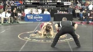 113 lbs Class 5A Match from the GHSA Individual Wrestling Championships [upl. by Justinian]