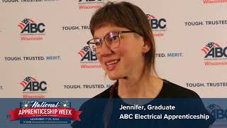 Jennifer Electrician Apprenticeship Graduate Celebrates Class Friendships [upl. by Ellerey]