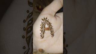 A letter design mehndi henna [upl. by Martita]