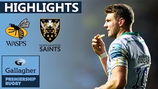 Wasps v Northampton HIGHLIGHTS  Last Minute Winning Try After Red Card  Gallagher Premiership [upl. by Idnyc]