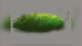 How To Draw Grass Digital Painting  by  Poulami Sharma [upl. by Ferro]