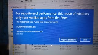 for security and performance this mode of windows only runs verified apps from the store [upl. by Estella]