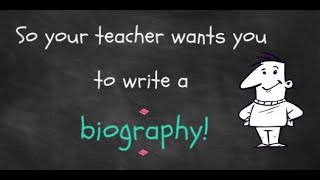 Writing a Biography Text [upl. by Haseena]