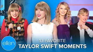 The 13 Best Taylor Swift Moments on the Ellen Show [upl. by Meakem29]