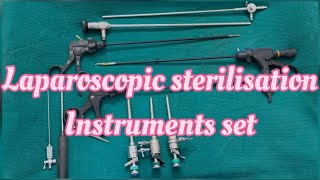 Laparoscopic sterilisation Instruments set…learn more about OT🙏 subscribe and share OT Wisdom [upl. by Ymmat]