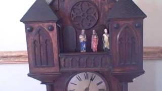 Rare Black Forest GHS Apostle Clock Automaton wwwblackforestclocksorg [upl. by Torras]