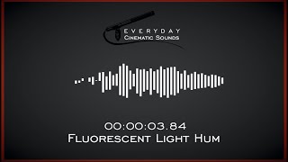 Fluorescent Light Hum  HQ Sound Effect [upl. by Anneirda]