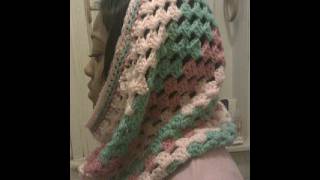 Cowl Crochet Tutorial  Granny on the Straight  Variation 4 [upl. by Dedrick]