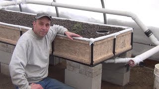 Big Aquaponic Greenhouse  Part 15  Media Bed [upl. by Eniluqaj]