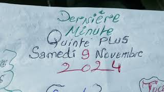 Dernière minute quinté plus samedi 9 Novembre 2024 [upl. by Neik88]