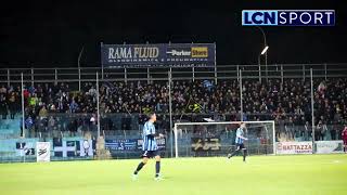 LeccoFeralpiSalò la Curva Nord in quotChi non salta un comasco è” [upl. by Annavoj]