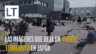 Las imágenes que deja fuerte terremoto 75 grados en Japón [upl. by Yzmar]