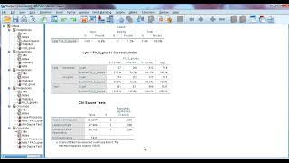 Kryžminės lentelės ir chi kvadrato testas SPSS [upl. by Ainehs]