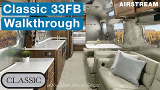 Airstream 2022 Classic 33FB Travel Trailer Walkthrough [upl. by Lelah]