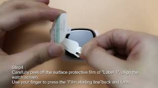 Installation video for Fitbit Versa Screen protector [upl. by Annia]