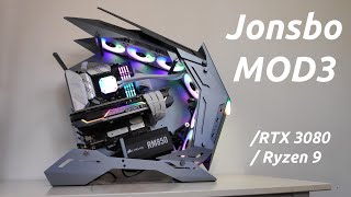 A SPECTACULAR Gaming PC in the Jonsbo MOD3  RTX 3080 Ryzen 9 5900X Build  Review [upl. by Johnny]