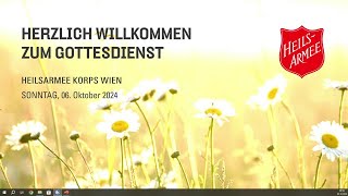 Gottesdienst der Heilsarmee Wien vom 06Oktober 2024 [upl. by Squier]