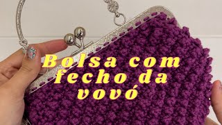 BOLSA AMORA VINTAGE  CROCHÊ [upl. by Fagan]