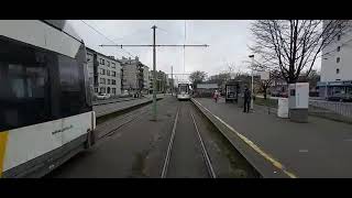 Tramoverlast Antwerpen Linkeroever halte Halewijn in 2020 toen nog zonder overlast [upl. by Cutter]