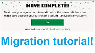 How To Migrate Your MinecraftMojang Account [upl. by Friedlander156]