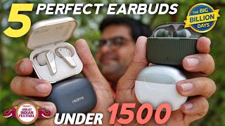 5 Best Earbuds Under 1500 in India 2024 Perfect Earbuds ⚡⚡ Top 5 TWS Under 1500 ⚡⚡ [upl. by Kacy]