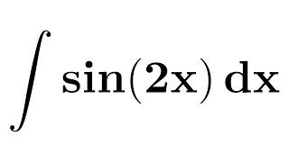 Integral of sin 2x  Integration of sin 2x  First Method [upl. by Htennaj897]