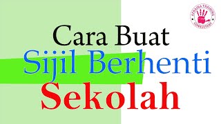 Noorhisham Cara Buat Sijil Berhenti Sekolah dengan Adobe Illustrator [upl. by Maiah]