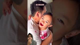 Adek ngerjain papa‼️ ​⁠Diaryof4 funny kidprankster comedy dadreaction kidgonecrazy family [upl. by Egiaf546]