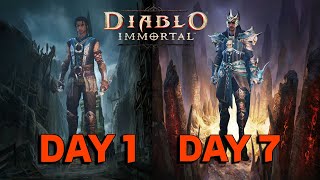 A New PLAYER Plays DIABLO IMMORTAL For 7 Days This is What Happened [upl. by Ynetsed]