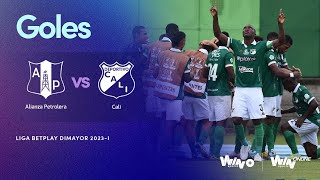 Alianza Petrolera vs Deportivo Cali goles  Liga BetPlay Dimayor 2023I  Fecha 15 [upl. by Cissie]