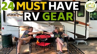 Essential Gear amp Accessories for RV Beginners  We Didnt Back In to Our Campsite  Do You Know Why [upl. by Vassell]