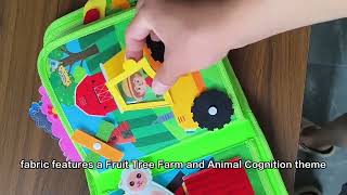 Early Education Board Book For 5 7 Years Old Kids Baby Fruit Tree Farm Animal Cognition Tools [upl. by Wie]