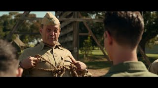 Training on tying a bowline knot  one for each titty scene  Hacksaw Ridge 2016 [upl. by Orabla]