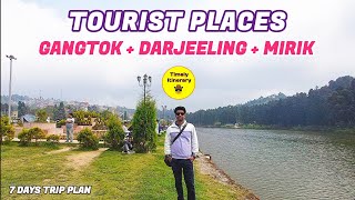 Gangtok  Darjeeling  Mirik Tourist Places  Places to visit in Gangtok Darjeeling Mirik Budget [upl. by Jablon]